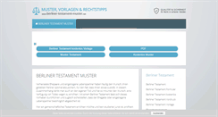 Desktop Screenshot of berliner-testament-muster.net