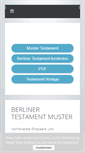 Mobile Screenshot of berliner-testament-muster.net